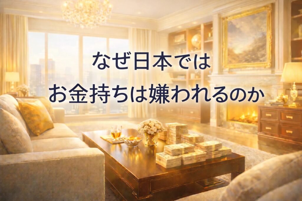 お金持ちの家の部屋のイメージイラストです。